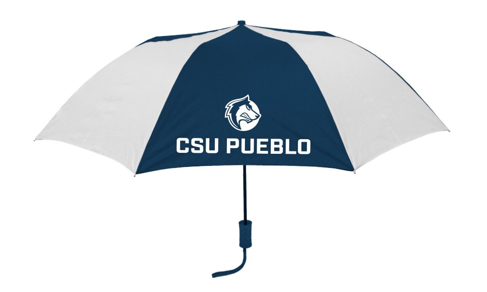"The Sport" 2-Tone Emblematic Umbrella Automatic Folding 48" Coverage