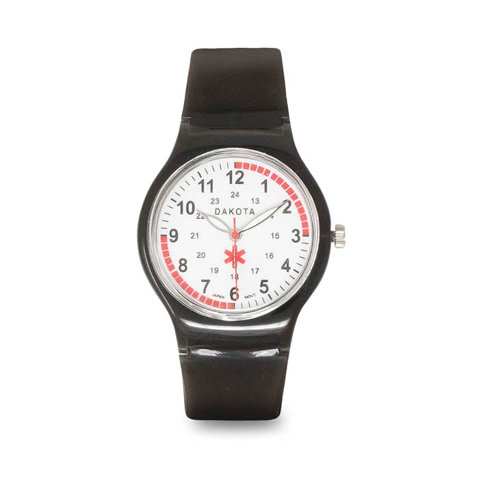 Easy Clean Nurse Watch Black