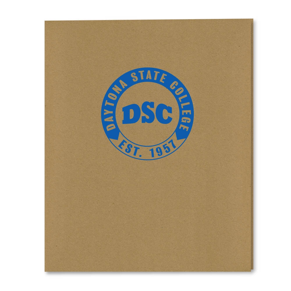 Recycled Emblematic Kraft 2 Pocket Folder, Classic