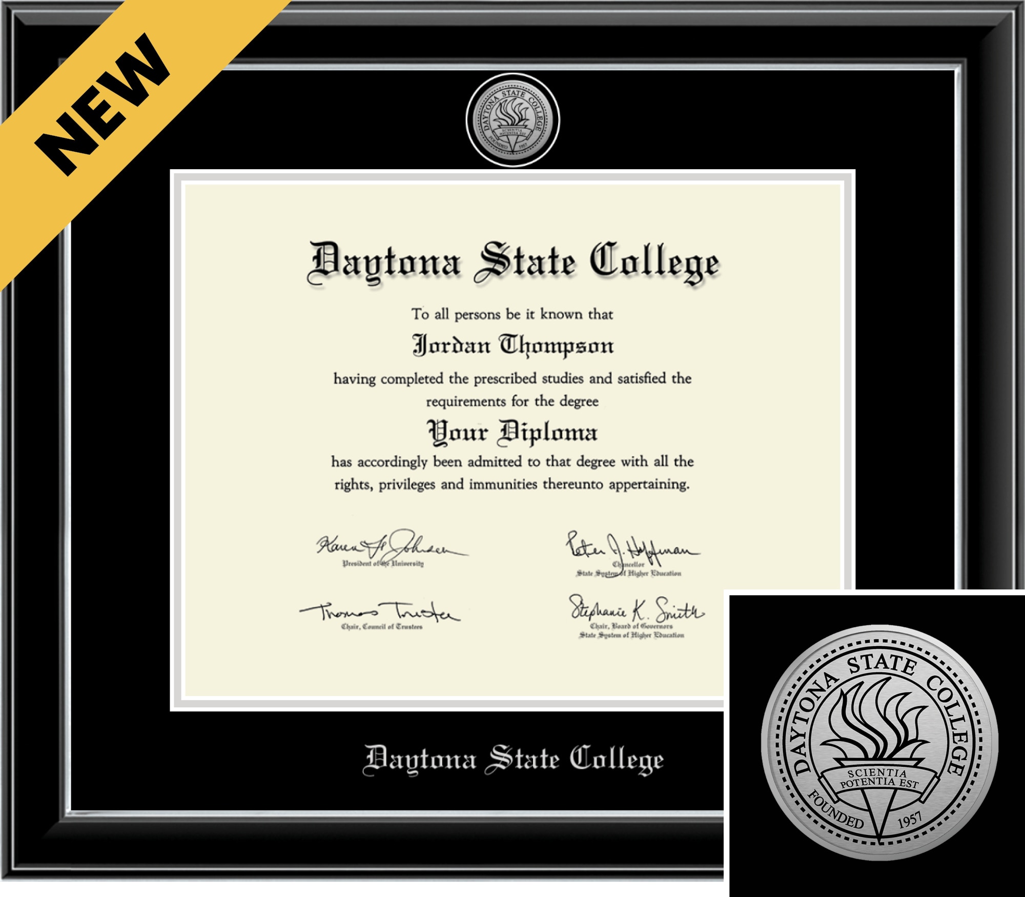 Church Hill Classics Onyx 11x14 Black Diploma Frame