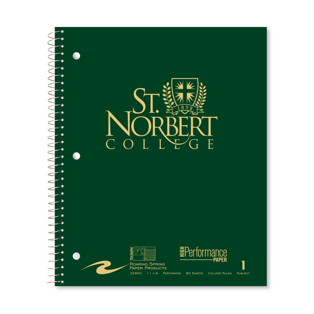 Roaring Premium 1 Subject Notebook, 8.5x11 College Ruled 20lb Paper, Pressboard Foil Cover