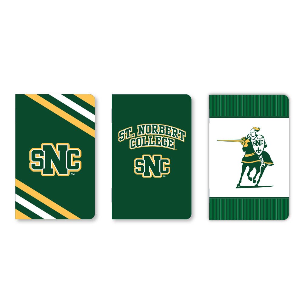 Set of 3 School Spirit Pocket Sized Mini Notebooks