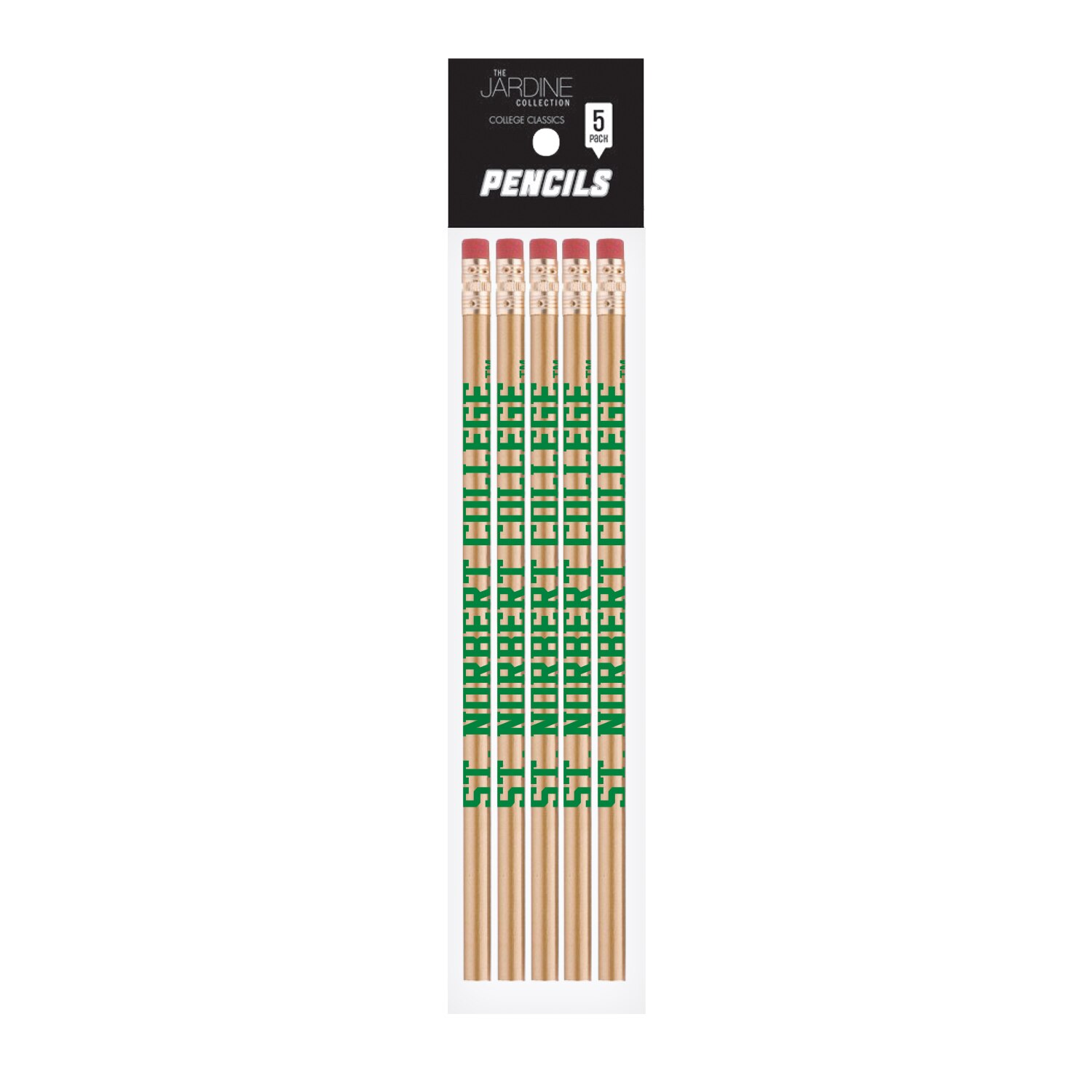 Emblematic Pencil 5pk School Name