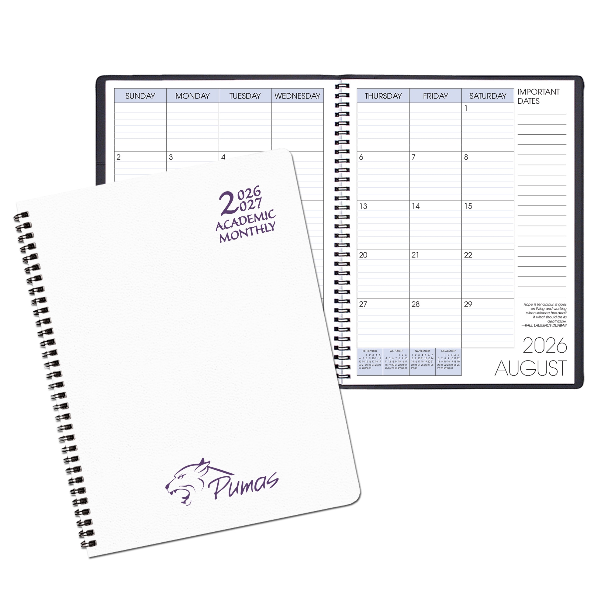 Payne '26-'27 Imprinted Academic Monthly Planner