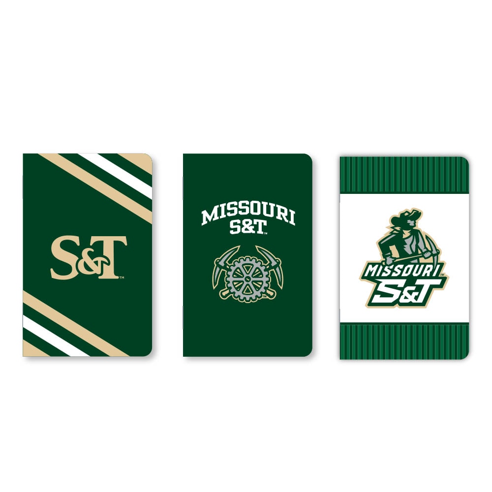 Set of 3 School Spirit Pocket Sized Mini Notebooks