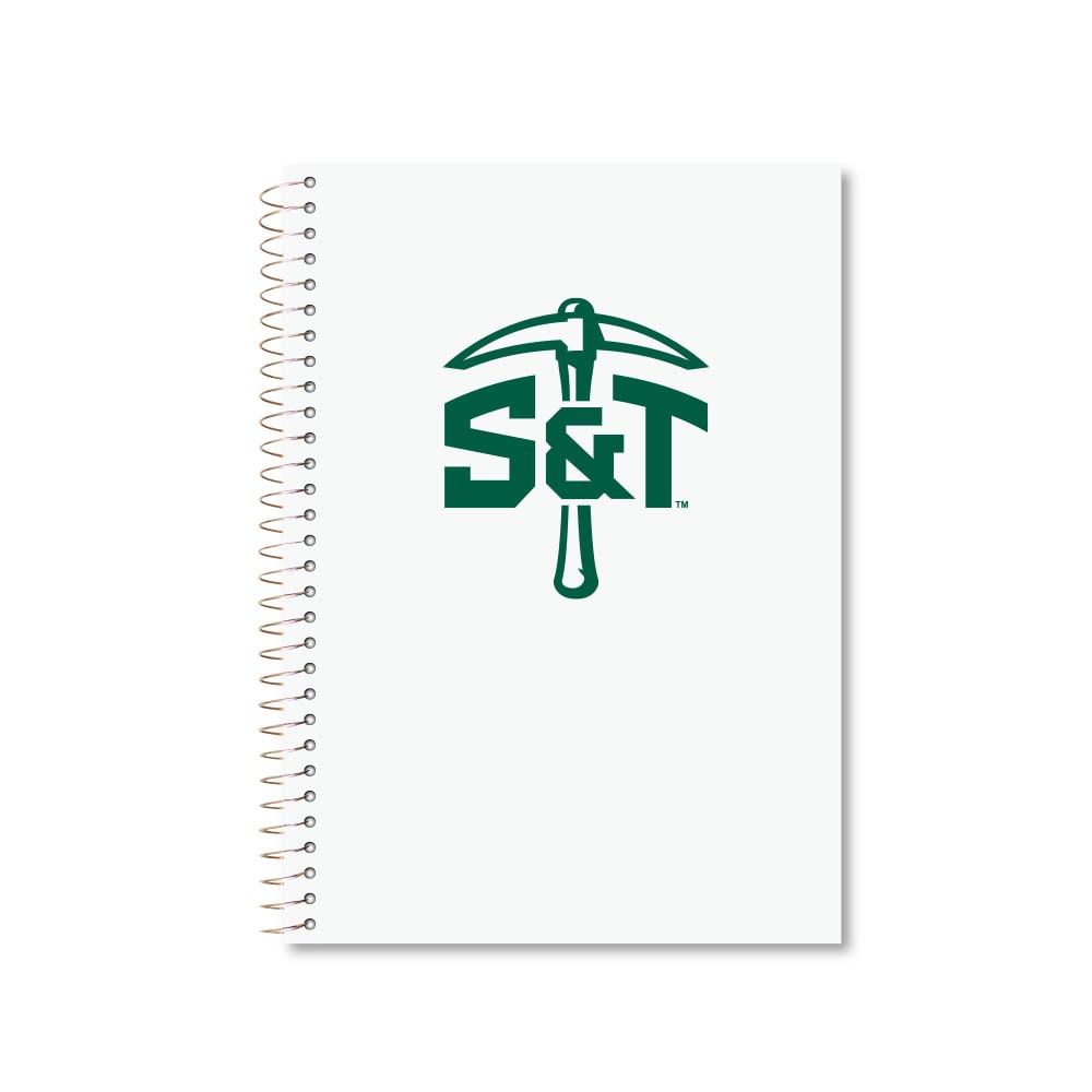 Roaring Premium 3 Subject 9.5 x 6.5 Notebook, College Ruled 20lb Paper, Pressboard Foil Cover