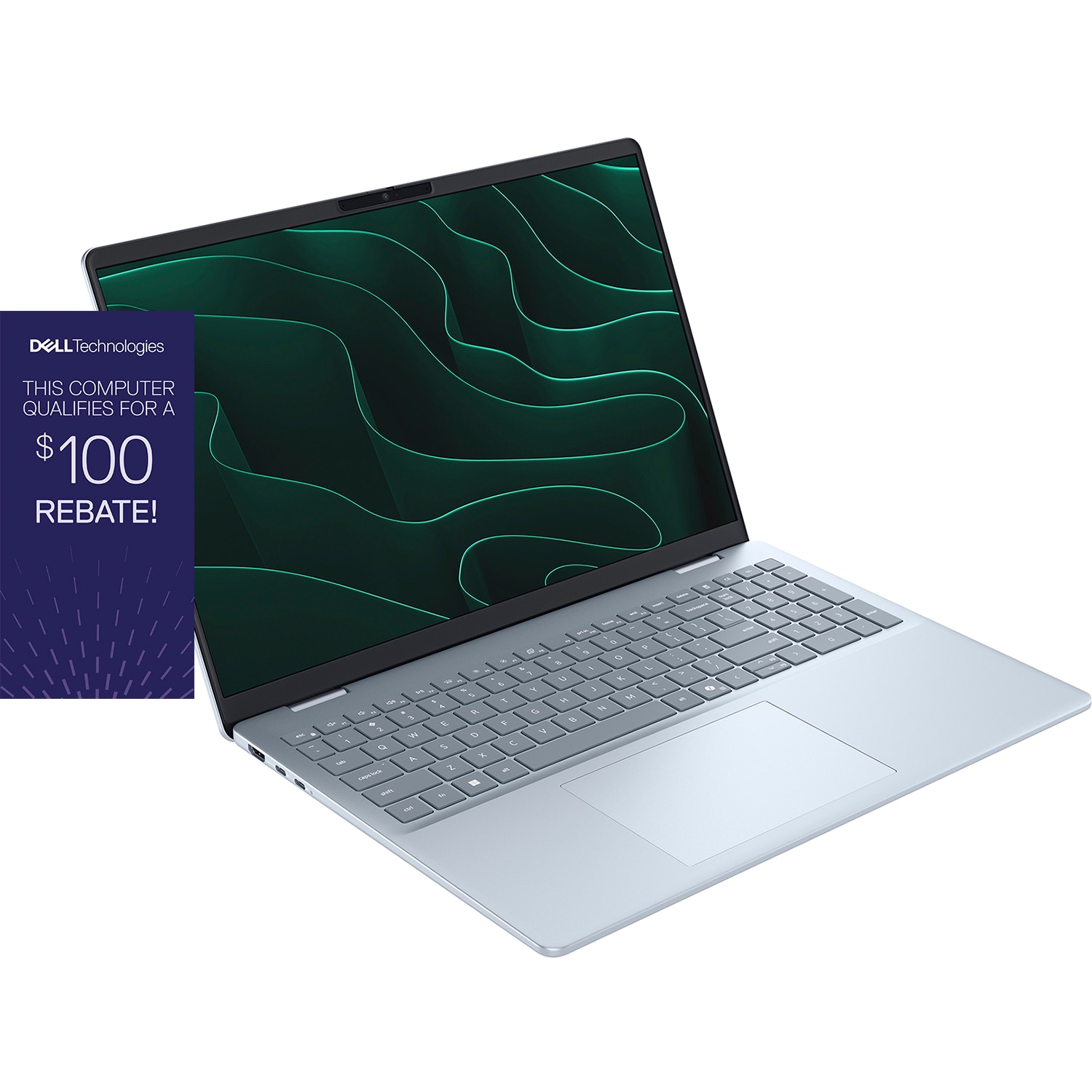 Dell 16 Plus Laptop R7-350/32/1TB Ice Blue