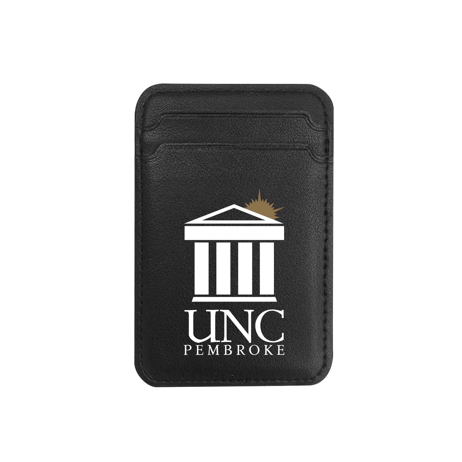 UNC Pembroke Leather Wallet Sleeve Top Load Mag Safe Black Classic