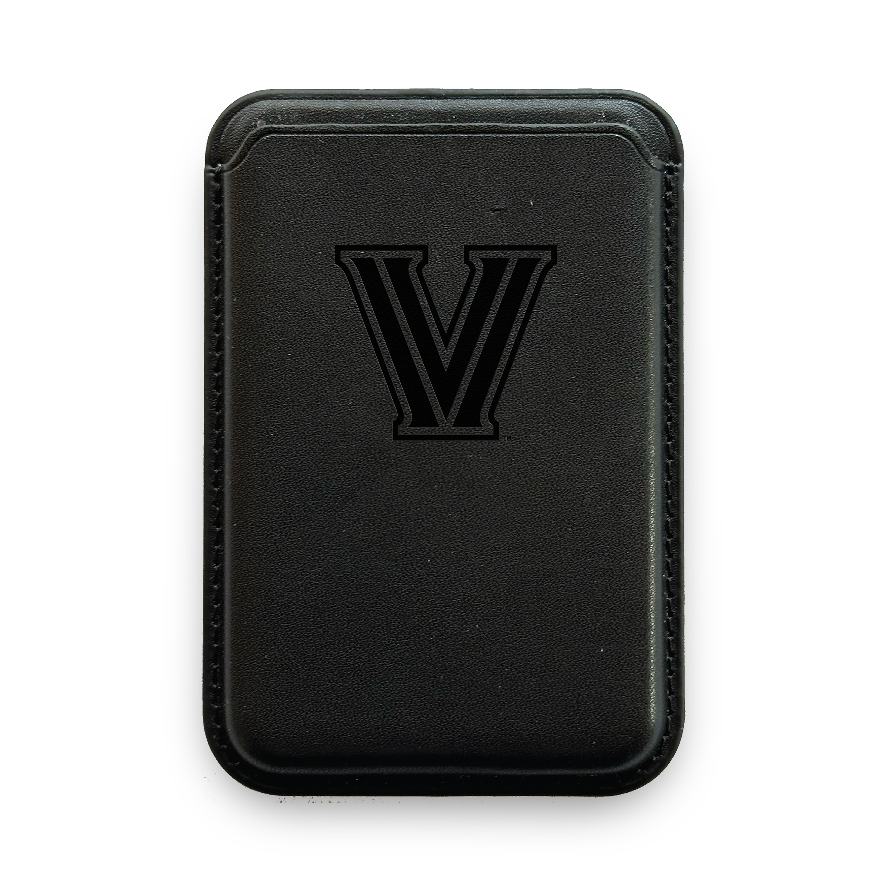 Monaco Leather Cellphone ID wallet with MagSafe Black