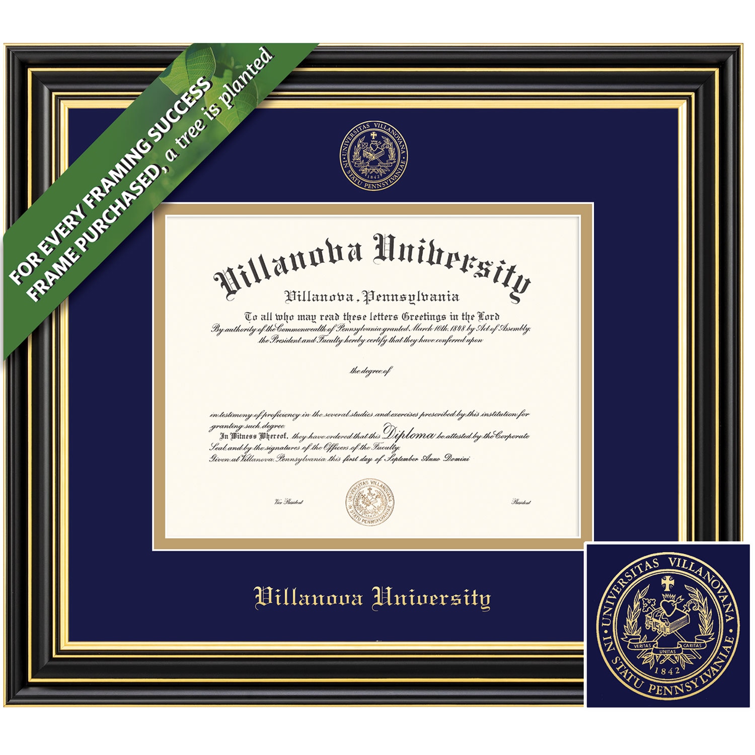 Framing Success 12 x 16 Prestige Gold Embossed School Seal Bachelors Masters Doctorate Diploma Frame
