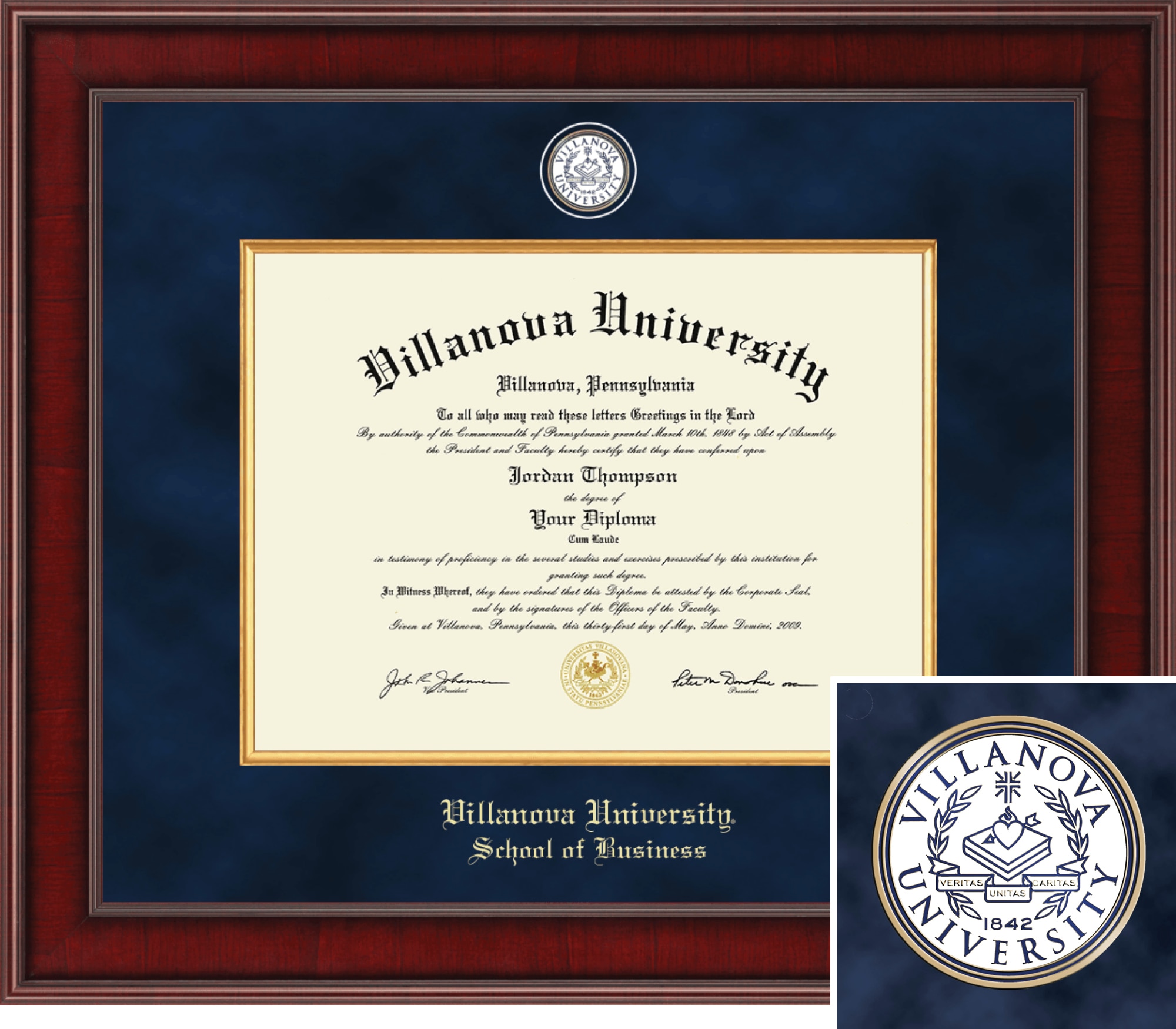 Church Hill Classics Presidential Business Diploma Frame