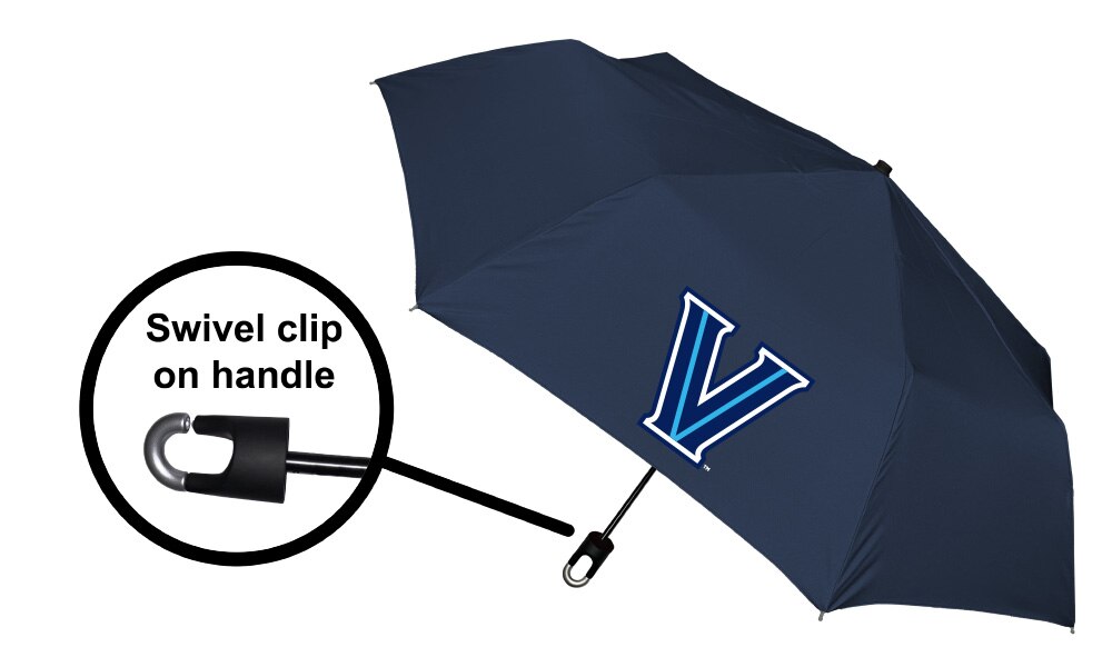 "Storm Clip" Mini Folding Emblematic Solid Umbrella 42" Coverage