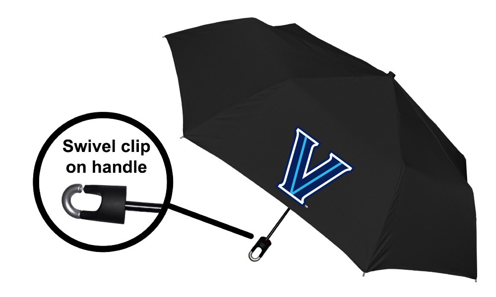 "Storm Clip" Mini Folding Emblematic Solid Umbrella 42" Coverage