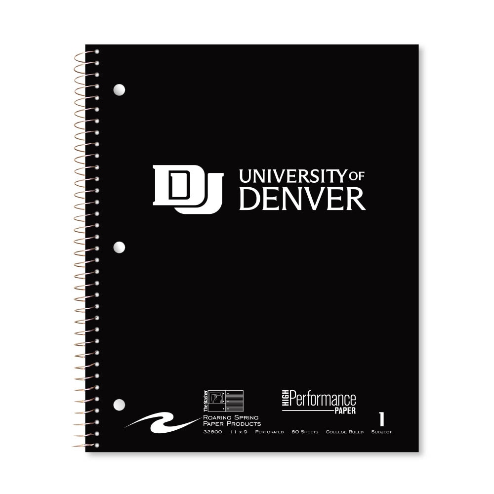 Roaring Premium 1 Subject Notebook, 8.5x11 College Ruled 20lb Paper, Pressboard Foil Cover