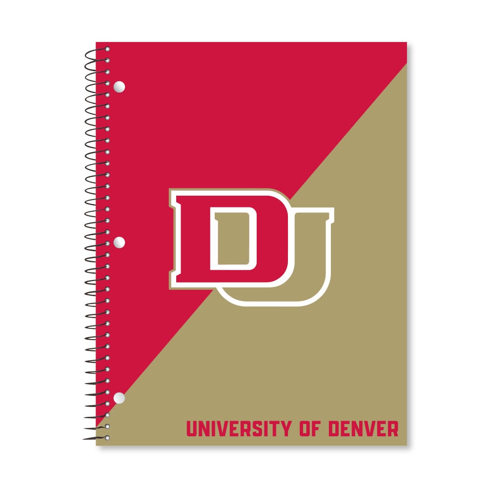 Digi Curve Divide 1 Subject 11"x8.5" 70 Count College Ruled Spiral Notebook
