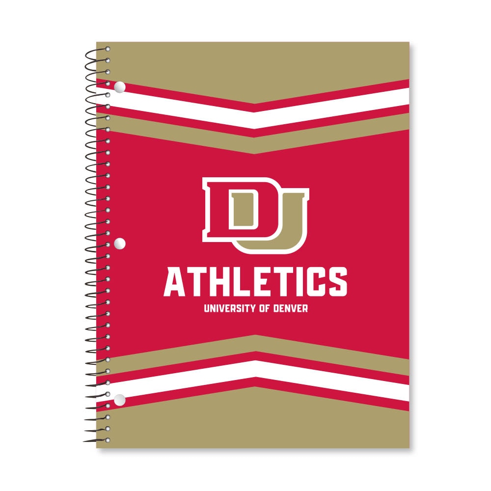 Digi Color Warp 1 Subject 11"x8.5" 70 Count College Ruled Spiral Notebook