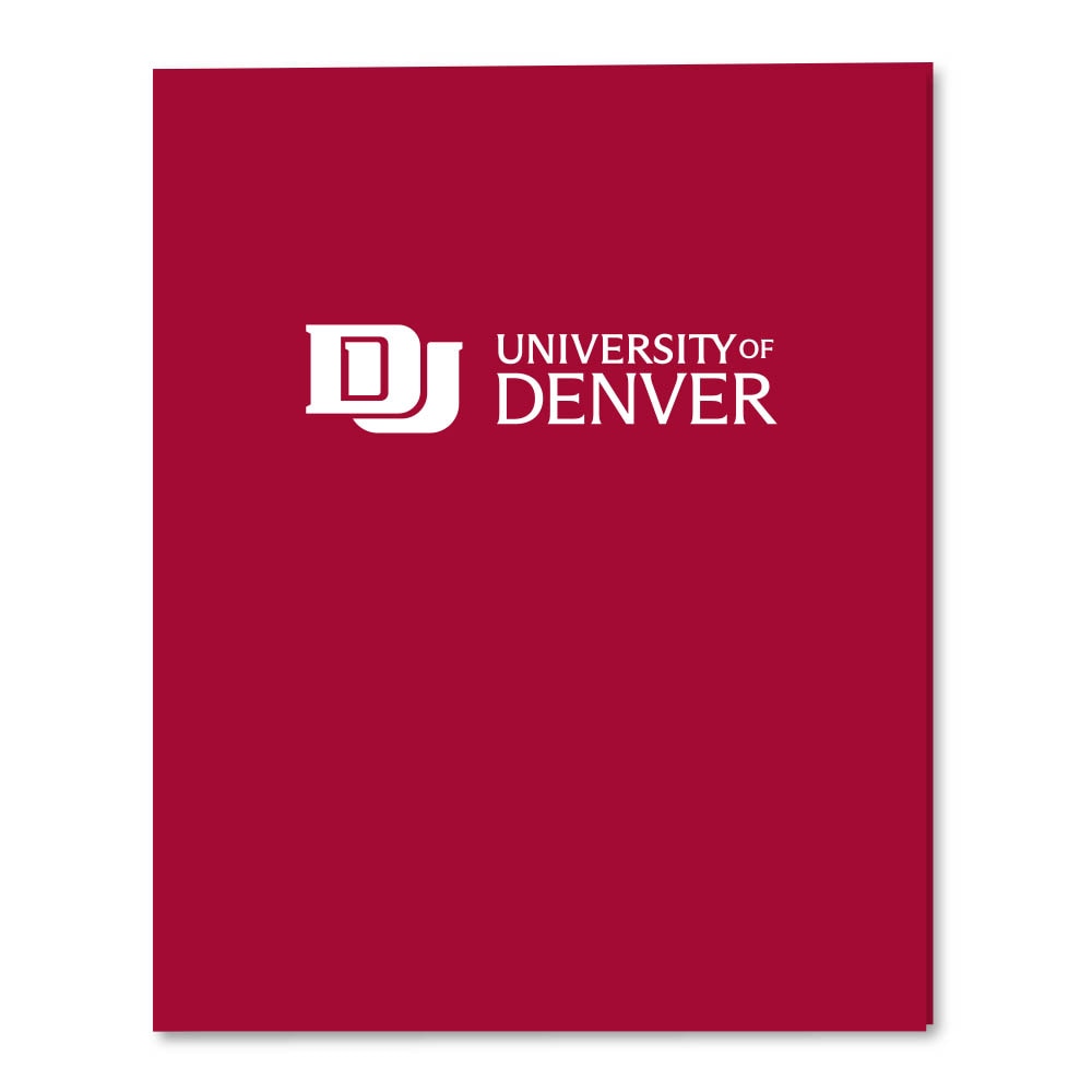 Roaring Twin Pocket Laminated Foil Portfolio 11 x 8.36