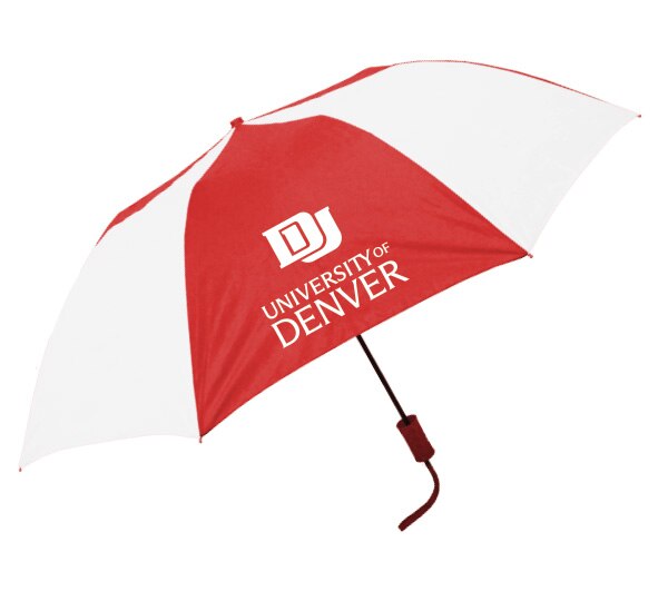 "The Sport" 2-Tone Emblematic Umbrella Automatic Folding 48" Coverage