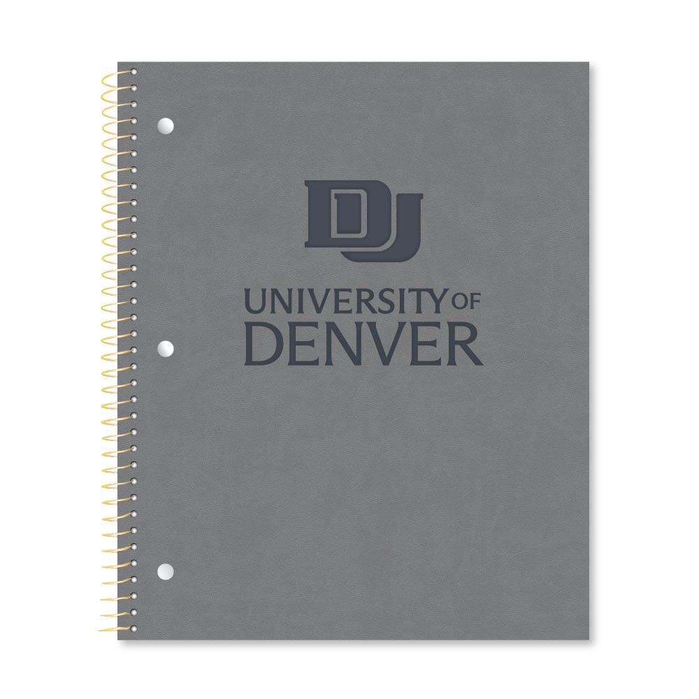 Roaring Premium 1 Subject Notebook 8.5x11 College Ruled 20lb Paper Impressions Leatherette Burnish Cover