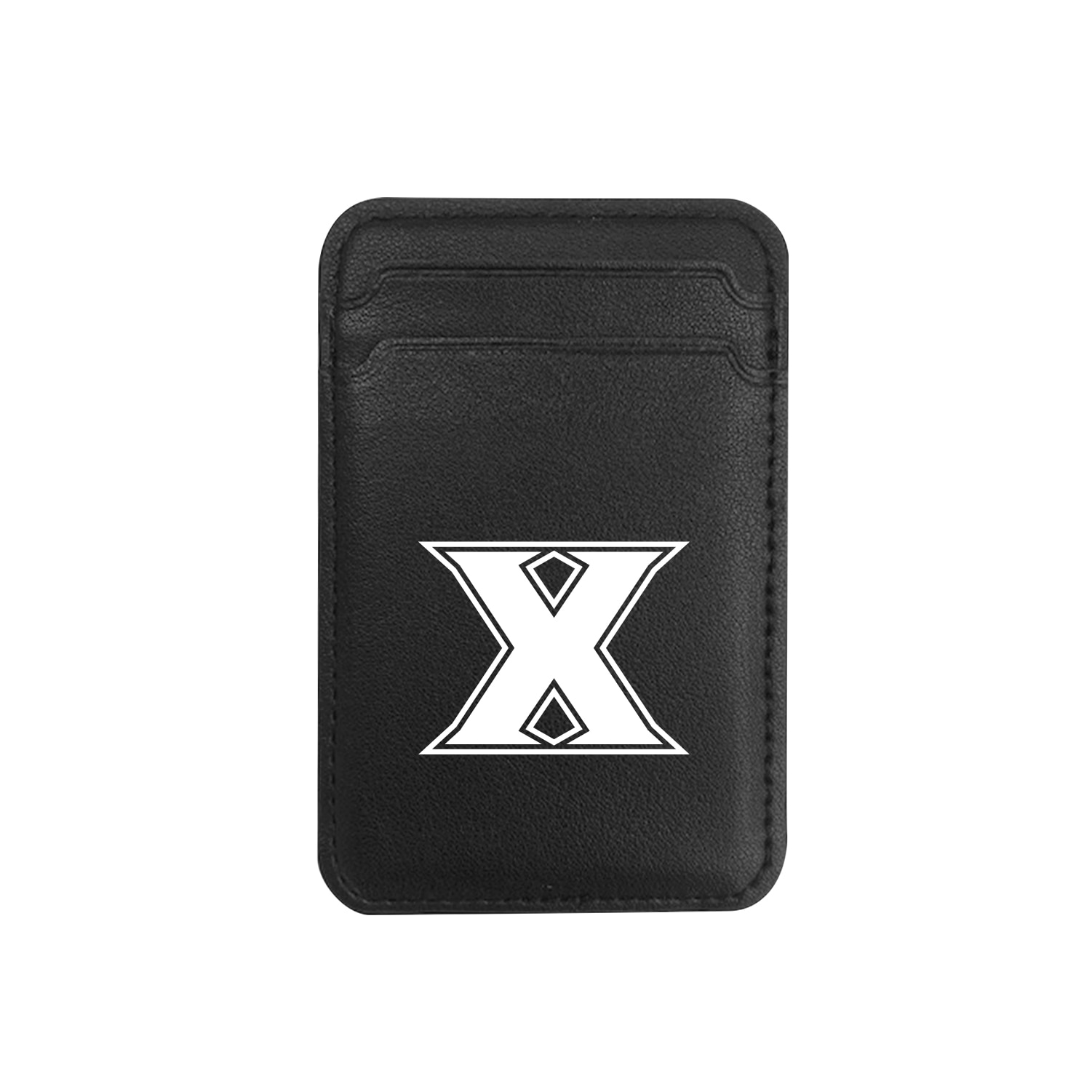 Xavier University Leather Wallet Sleeve Top Load Mag Safe Black Classic