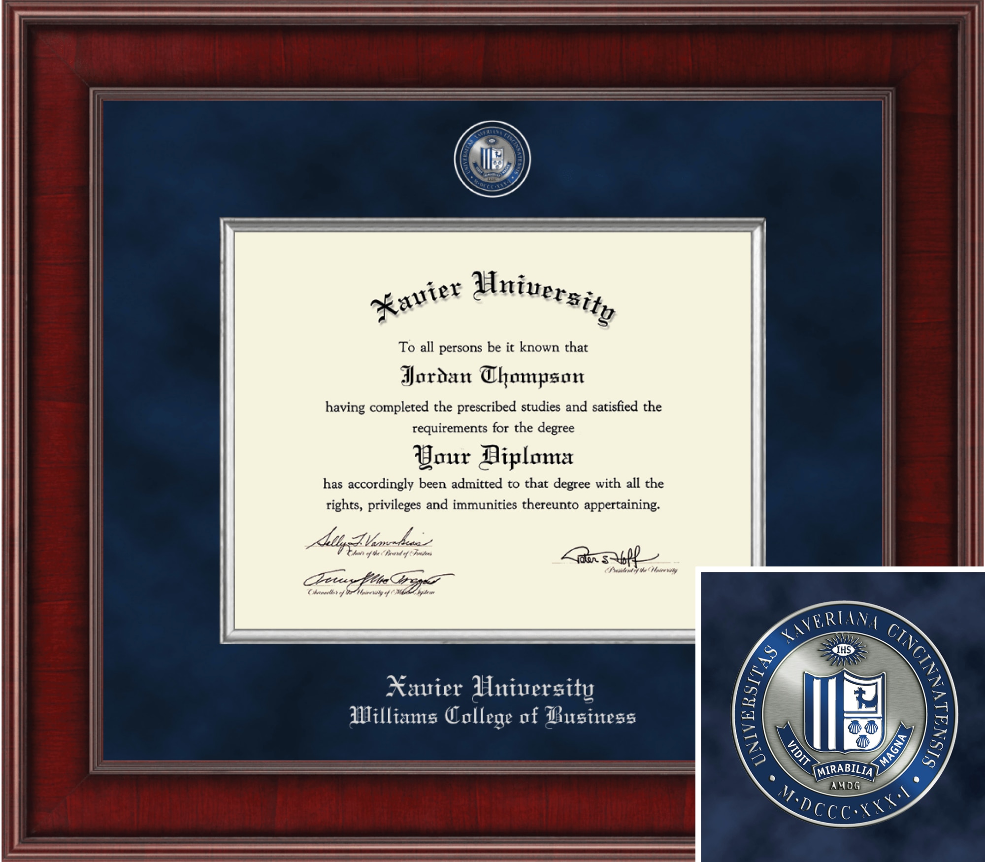Church Hill Classics Presidential Business Diploma Frame