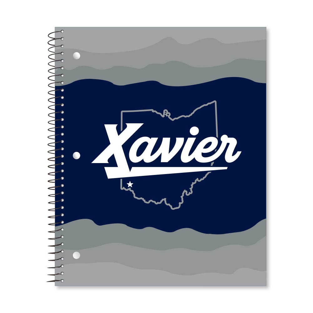 Digi State Outline 3 Subject 11"x9" College Ruled Spiral Notebook
