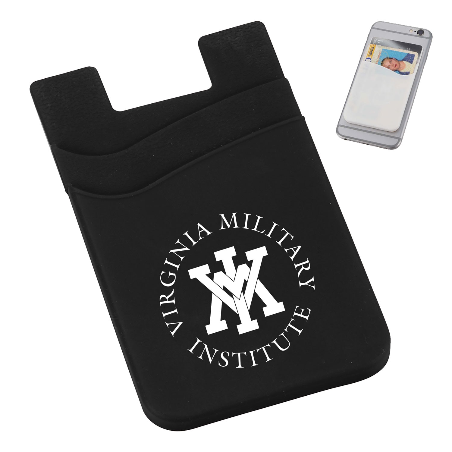 Dual Pocket Cell Phone Wallet Black