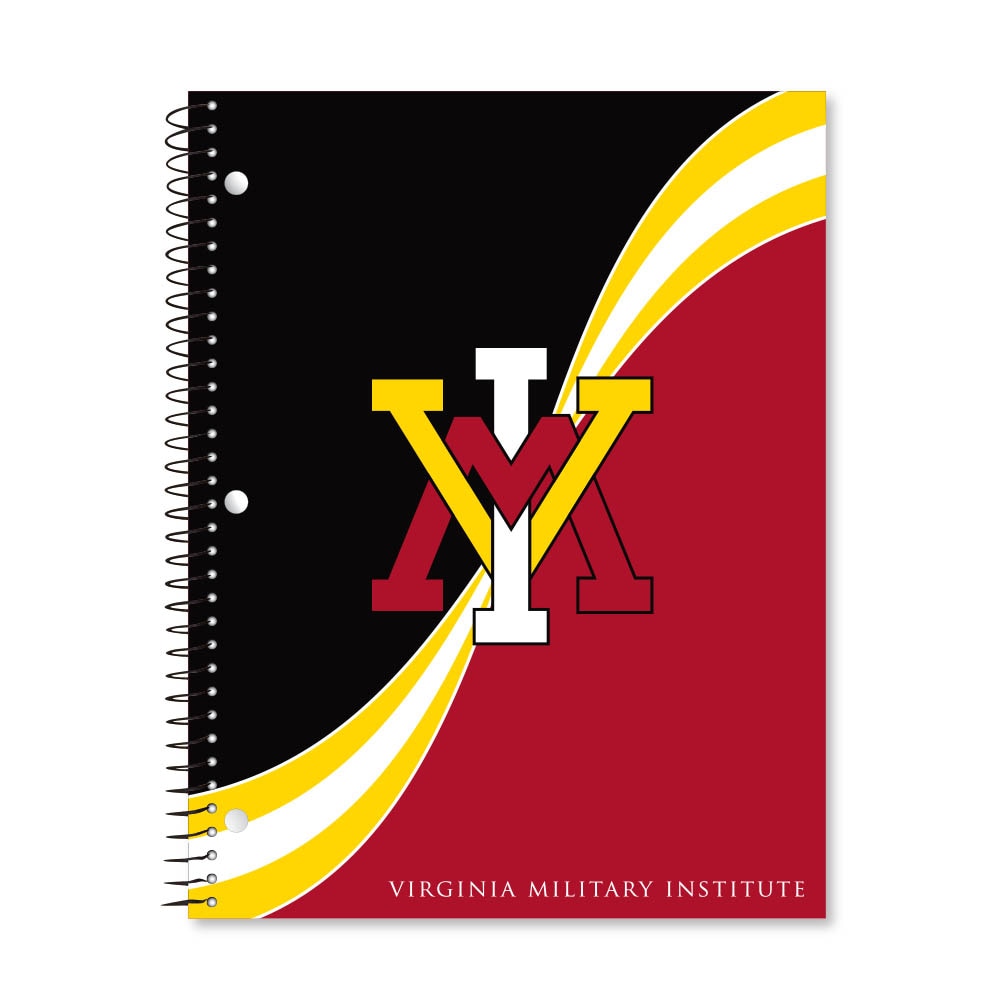 Digi Curve Divide 1 Subject 11"x8.5" 70 Count College Ruled Spiral Notebook