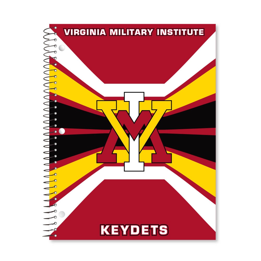 Digi Color Warp 1 Subject 11"x8.5" 70 Count College Ruled Spiral Notebook