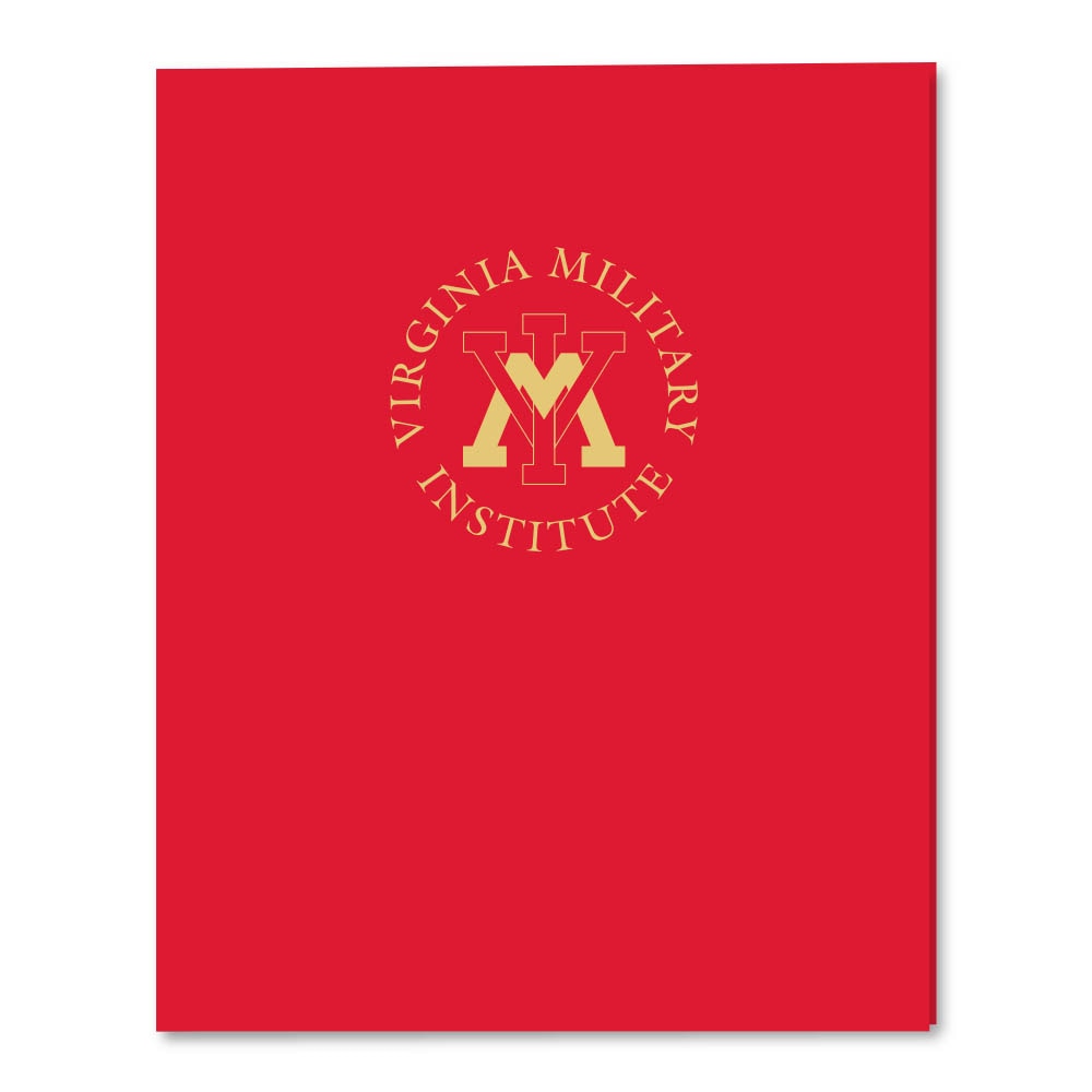 Roaring Twin Pocket Laminated Foil Portfolio 11 x 8.36