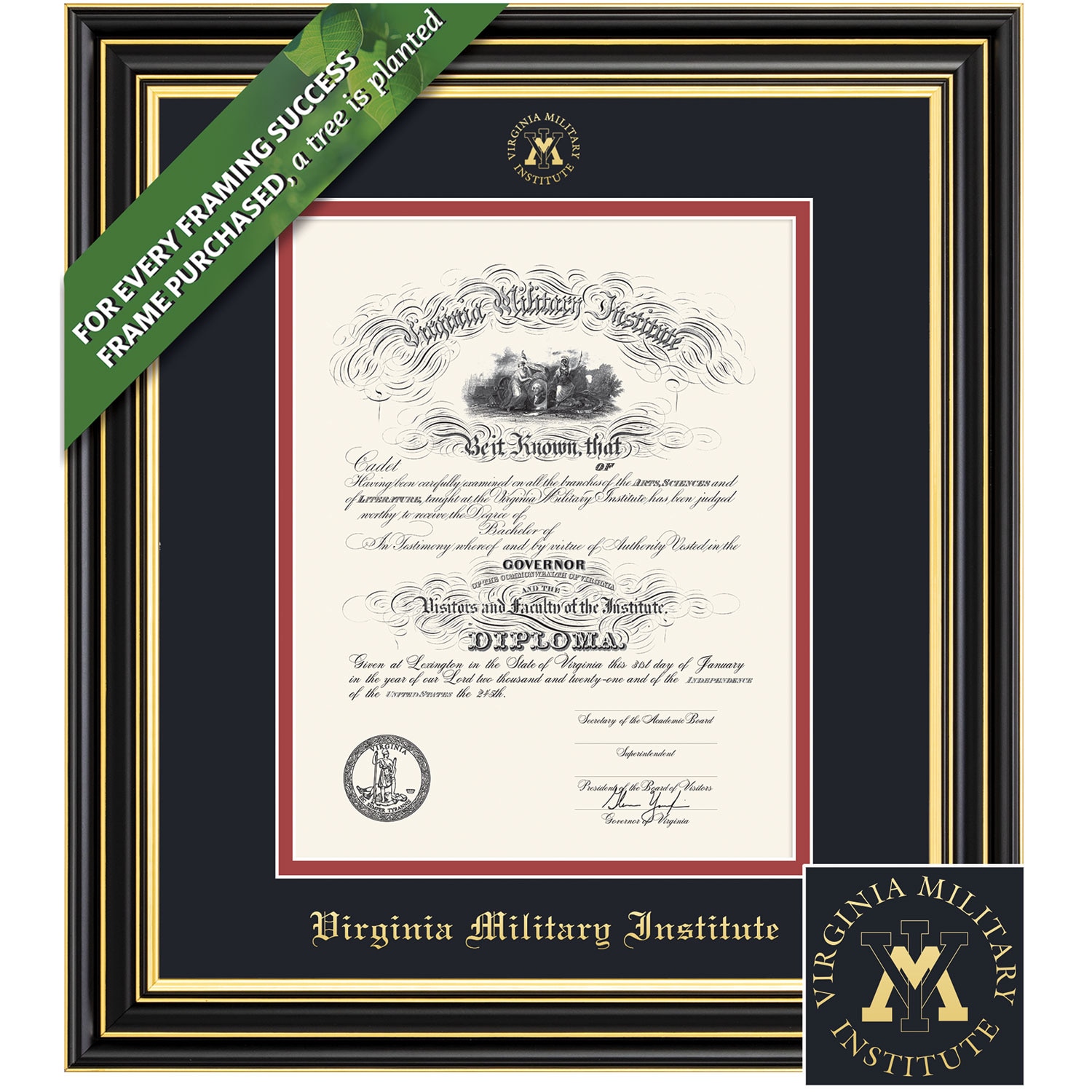 Framing Success 20 x 15.75 Prestige Gold Embossed School Seal Bachelors Diploma Frame