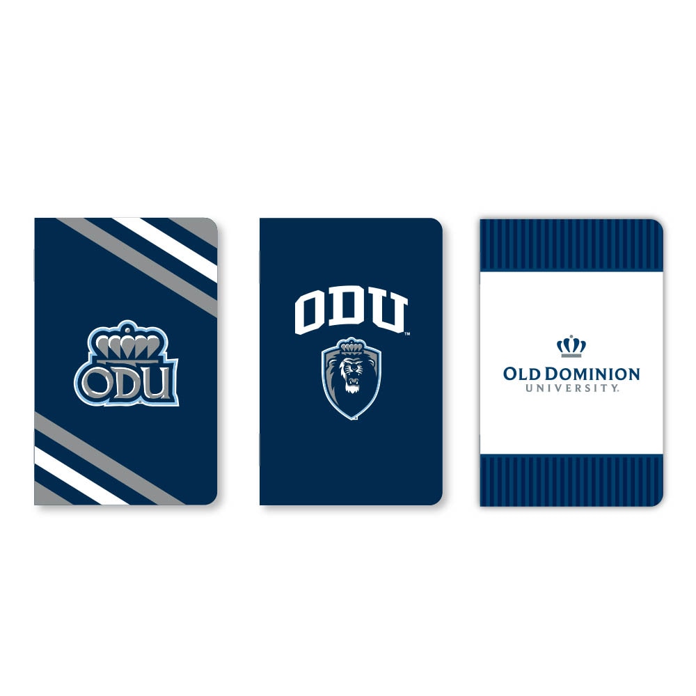 Set of 3 School Spirit Pocket Sized Mini Notebooks