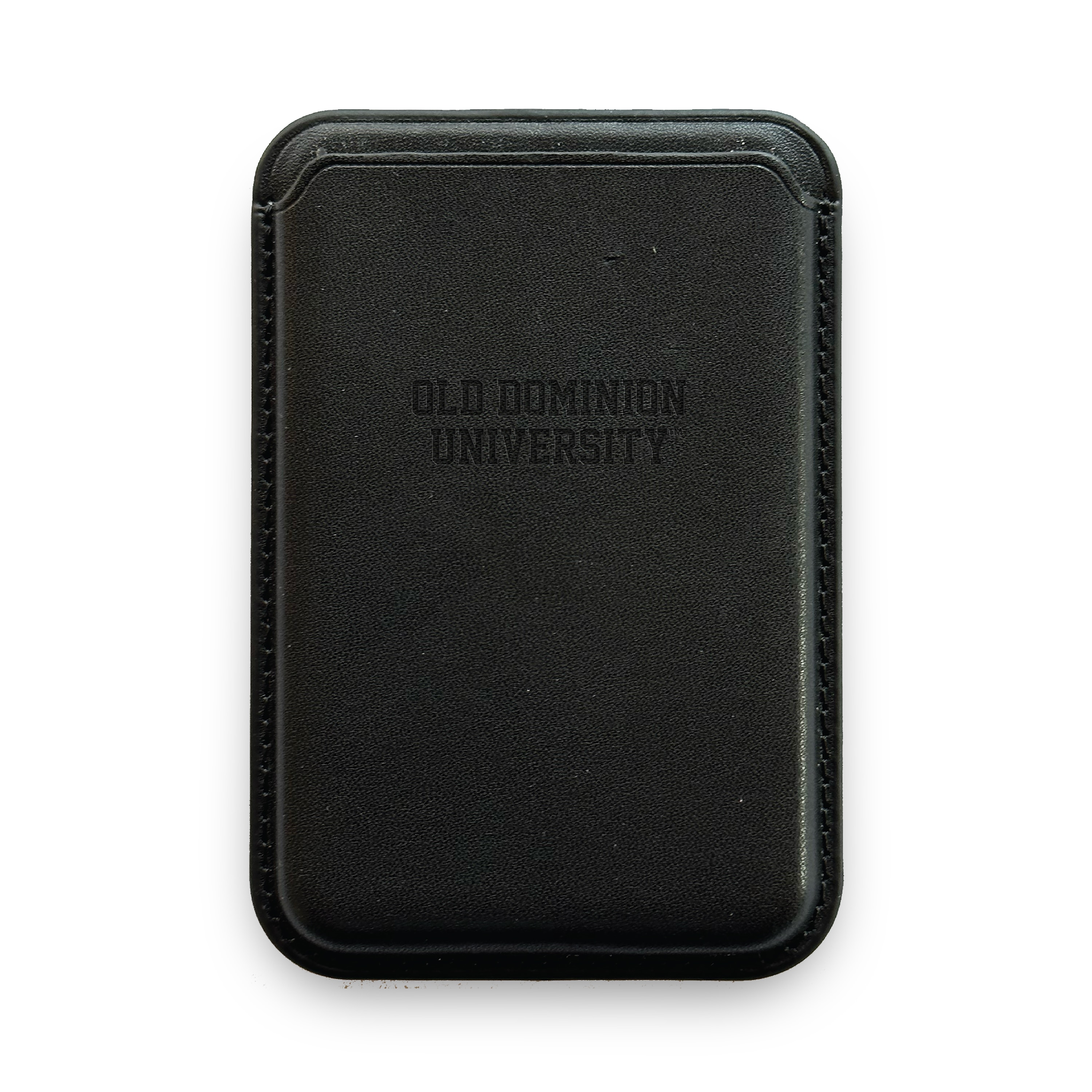 Monaco Leather Cellphone ID wallet with MagSafe Black