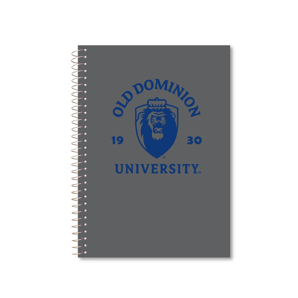 Roaring Premium 3 Subject 9.5 x 6.5 Notebook, College Ruled 20lb Paper, Pressboard Foil Cover