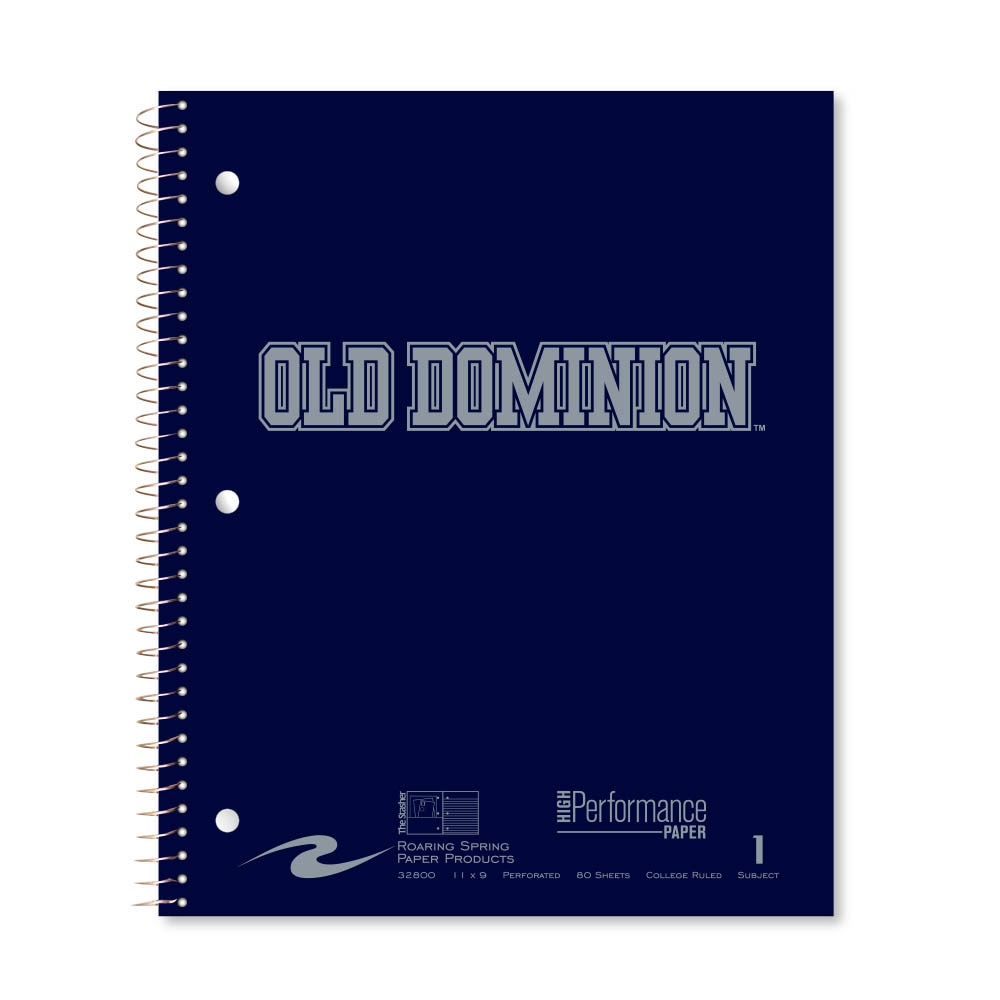 Roaring Premium 1 Subject Notebook, 8.5x11 College Ruled 20lb Paper, Pressboard Foil Cover