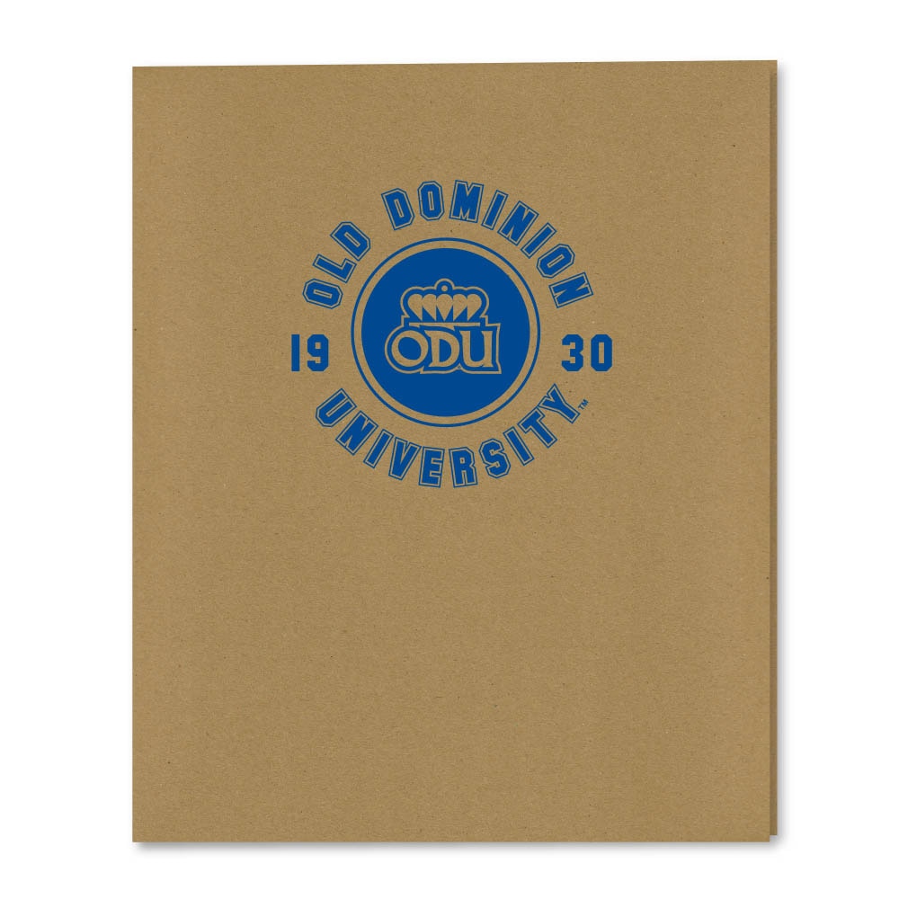 Recycled Emblematic Kraft 2 Pocket Folder, Classic