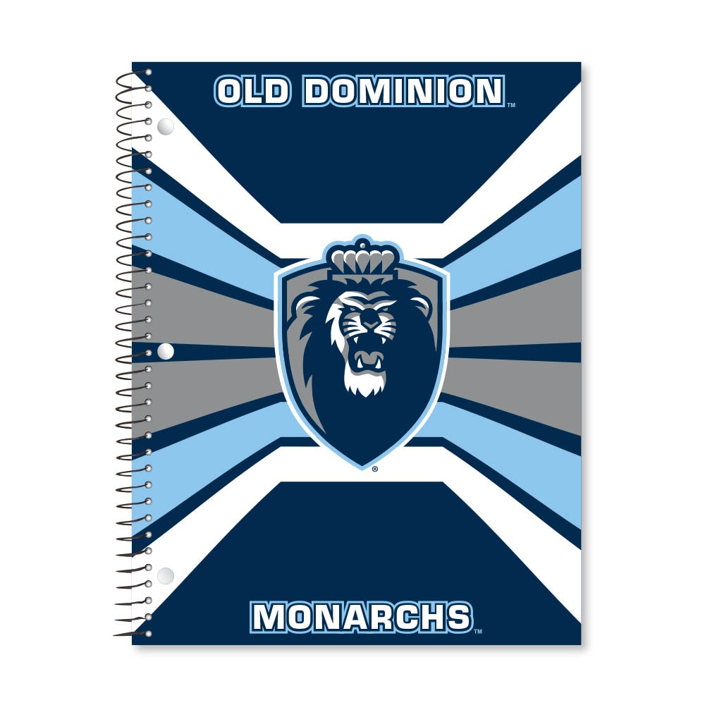 Digi Color Warp 1 Subject 11"x8.5" 70 Count College Ruled Spiral Notebook