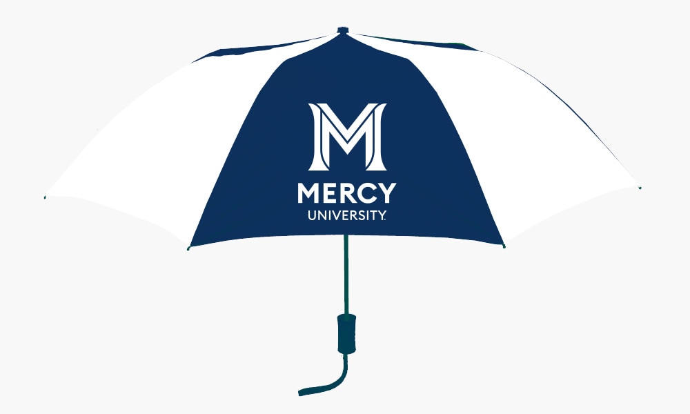 "The Sport" 2-Tone Emblematic Umbrella Automatic Folding 48" Coverage