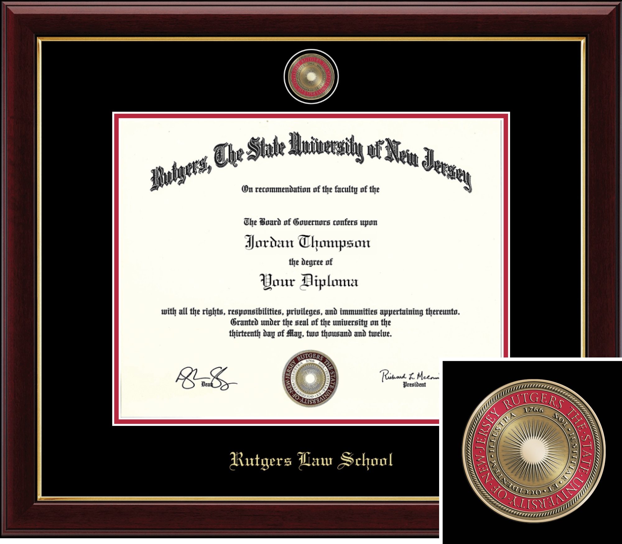 Church Hill Classics 11" x 14" Masterpiece Cherry Diploma Frame