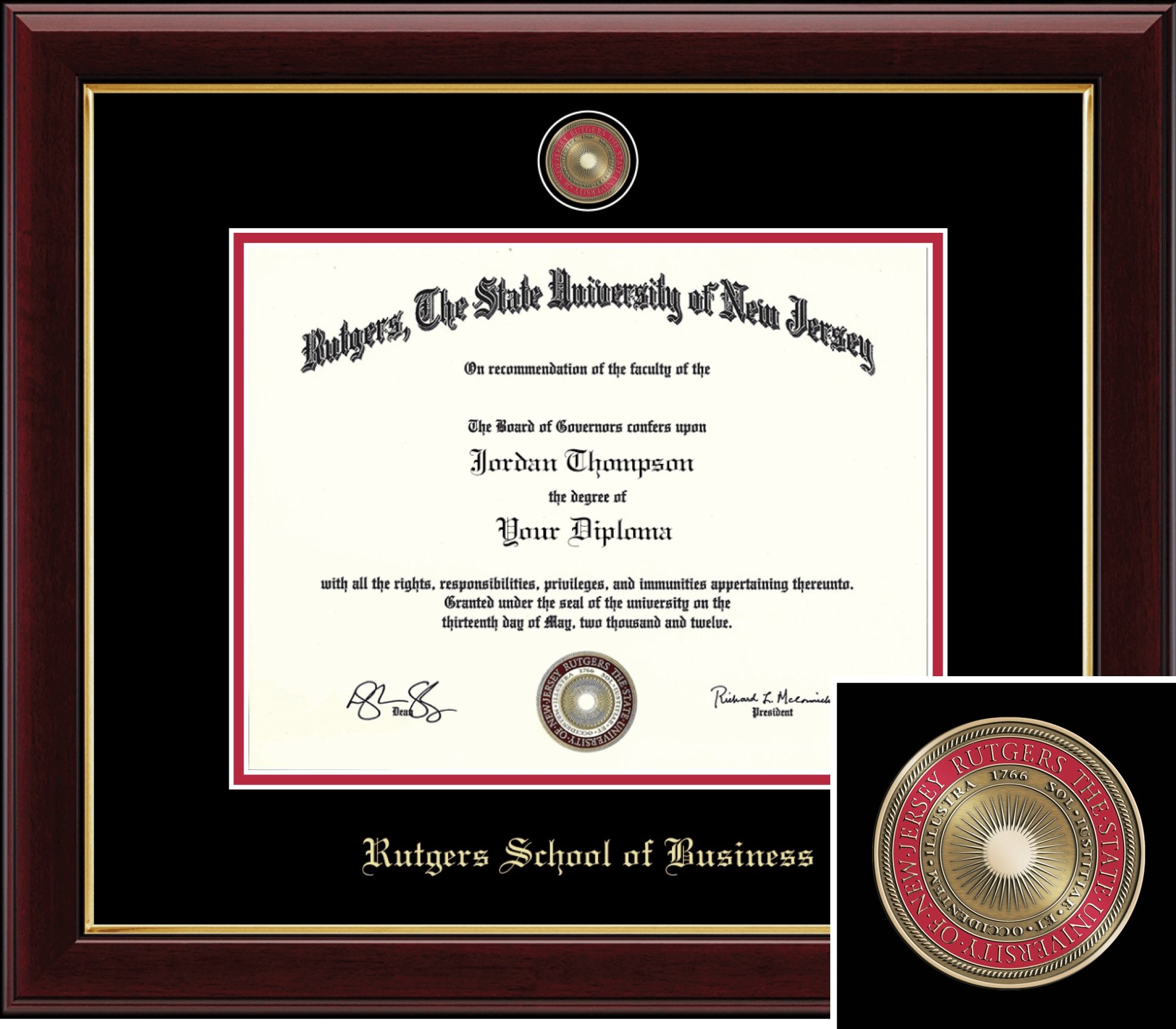 Church Hill Classics 8.5" x 11" Masterpiece Cherry Diploma Frame