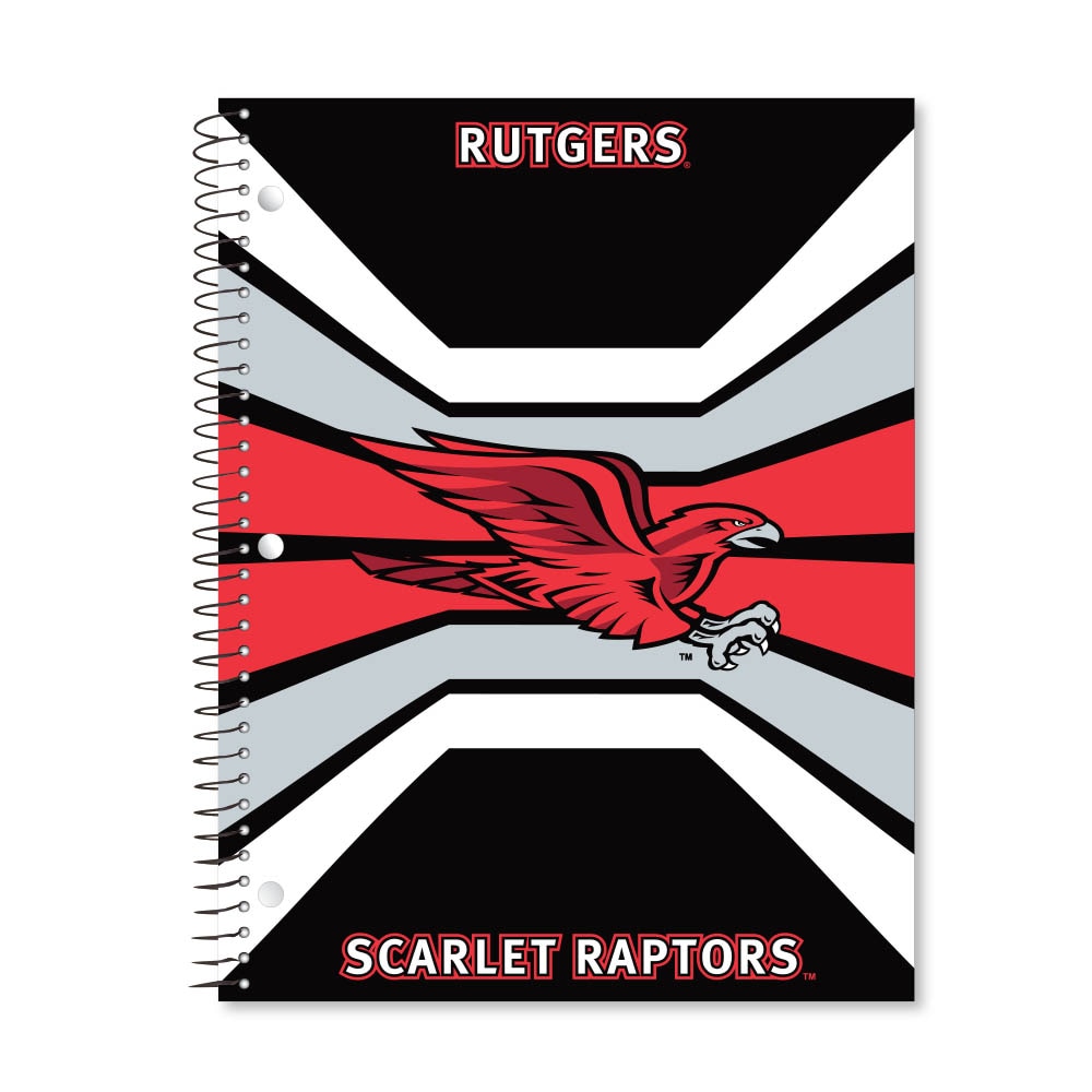 Digi Color Warp 1 Subject 11"x8.5" 70 Count College Ruled Spiral Notebook