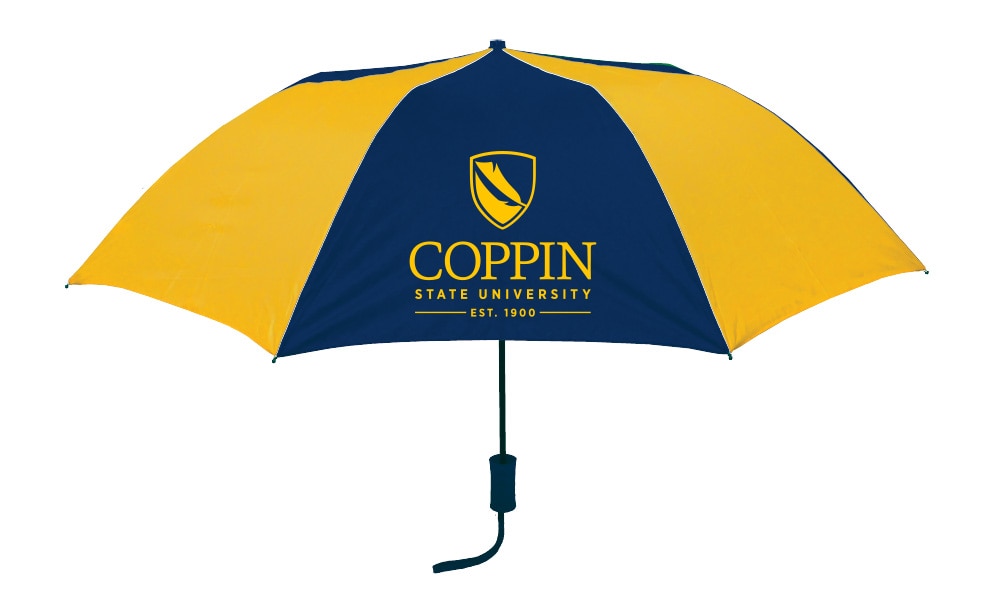"The Sport" 2-Tone Emblematic Umbrella Automatic Folding 48" Coverage