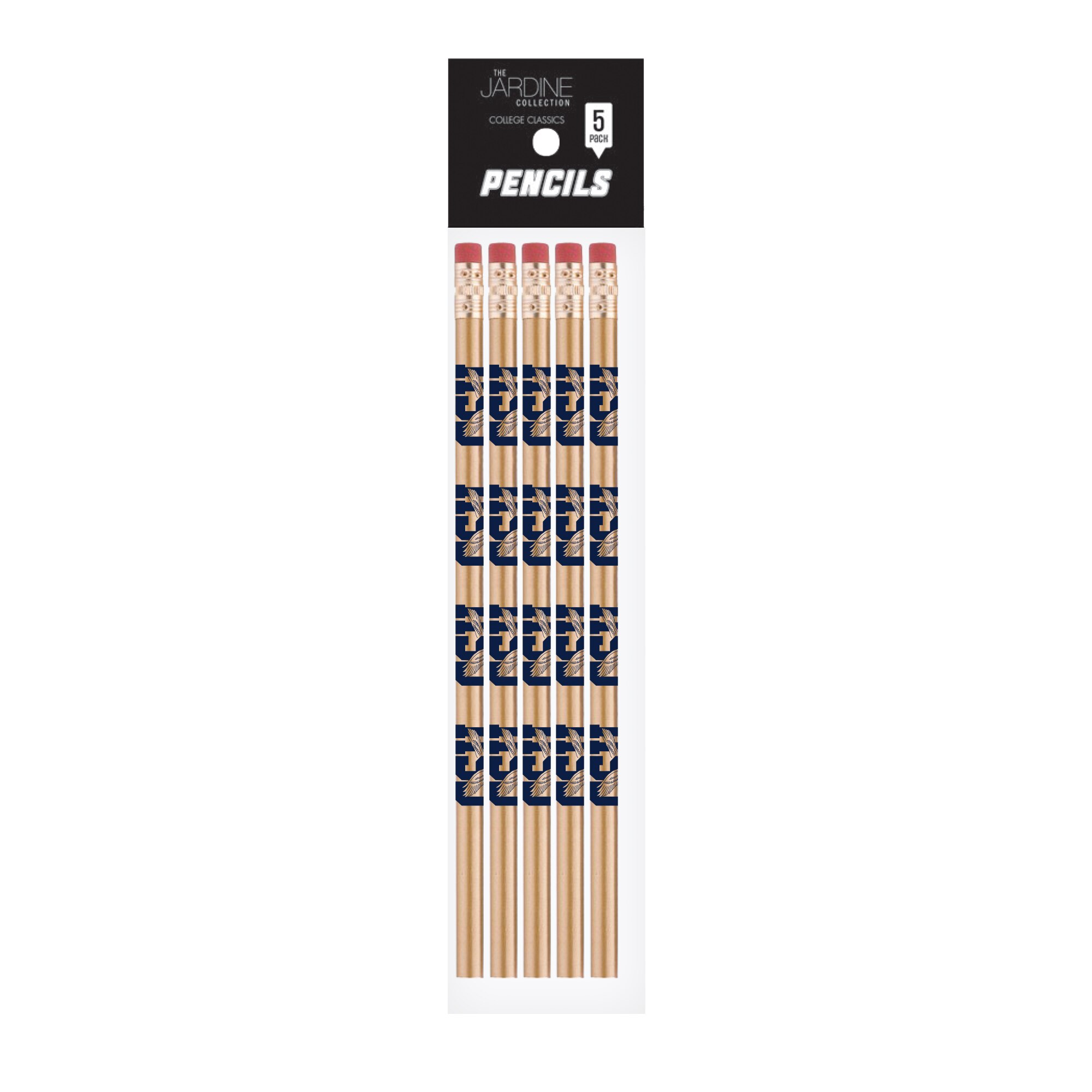 Emblematic Pencil 5pk School Name