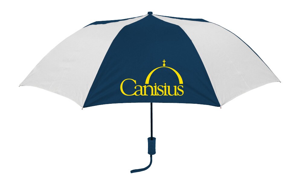 "The Sport" 2-Tone Emblematic Umbrella Automatic Folding 48" Coverage