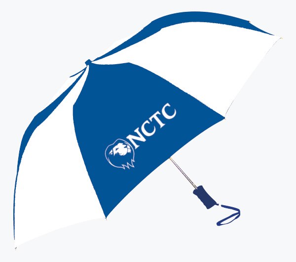 "The Sport" 2-Tone Emblematic Umbrella Automatic Folding 48" Coverage
