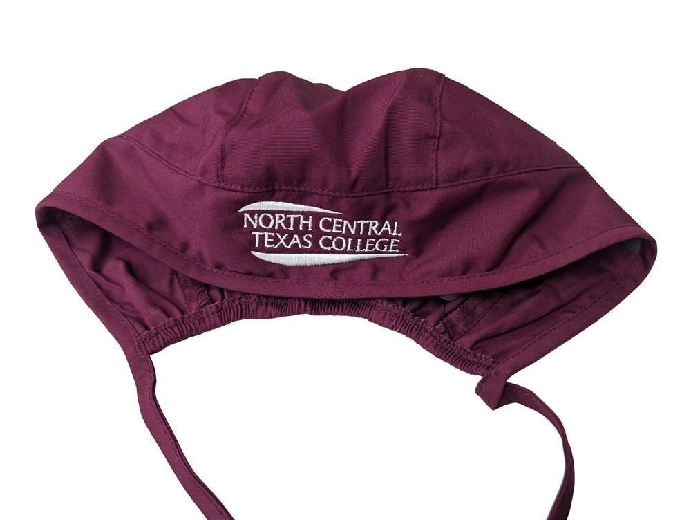 Unisex Scrub Hat- Wine Emb