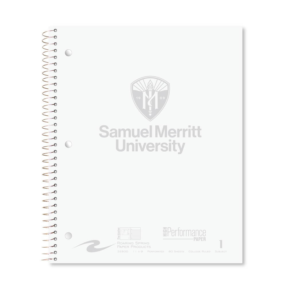Roaring Premium 1 Subject Notebook, 8.5x11 College Ruled 20lb Paper, Pressboard Foil Cover