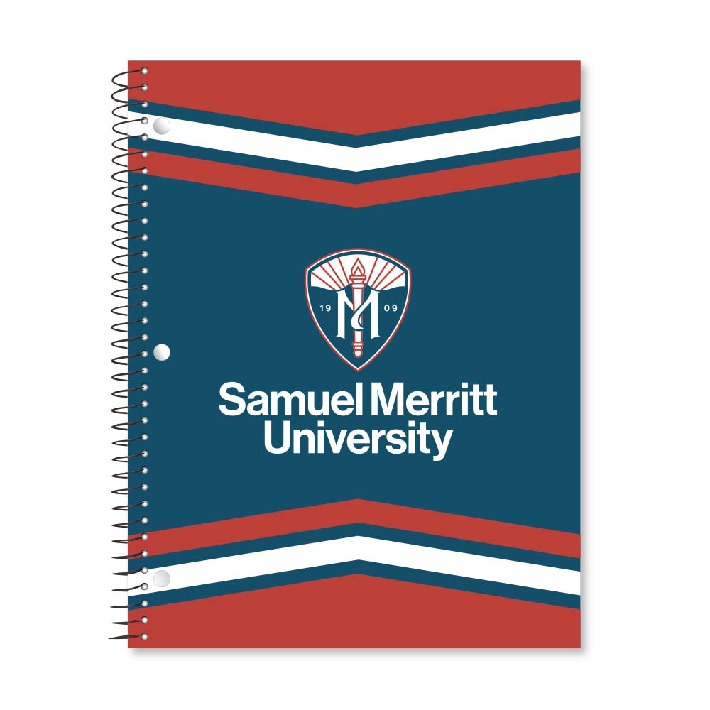 Digi Color Warp 1 Subject 11"x8.5" 70 Count College Ruled Spiral Notebook