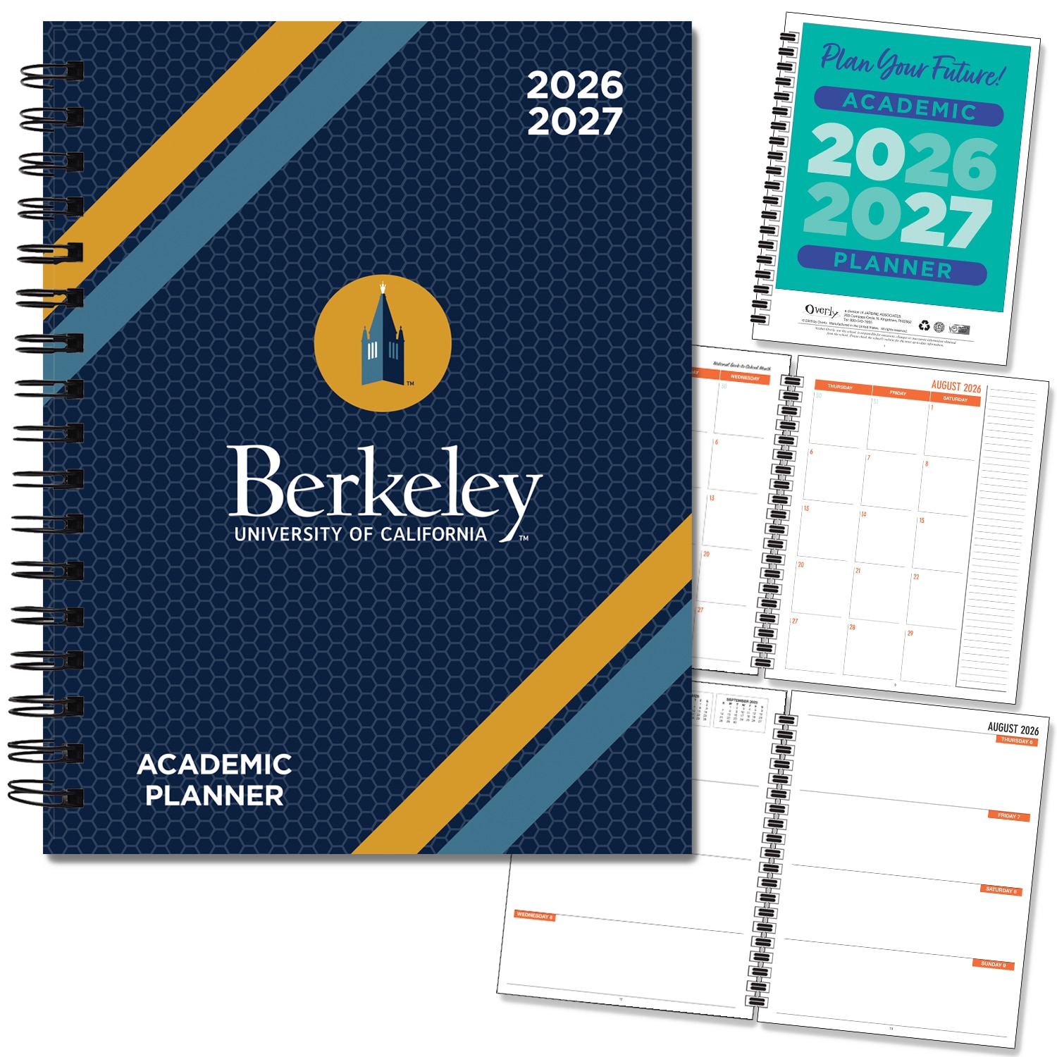 Spirit Wordmark Hard Cover Imprinted Planner 26-27 AY 7x9