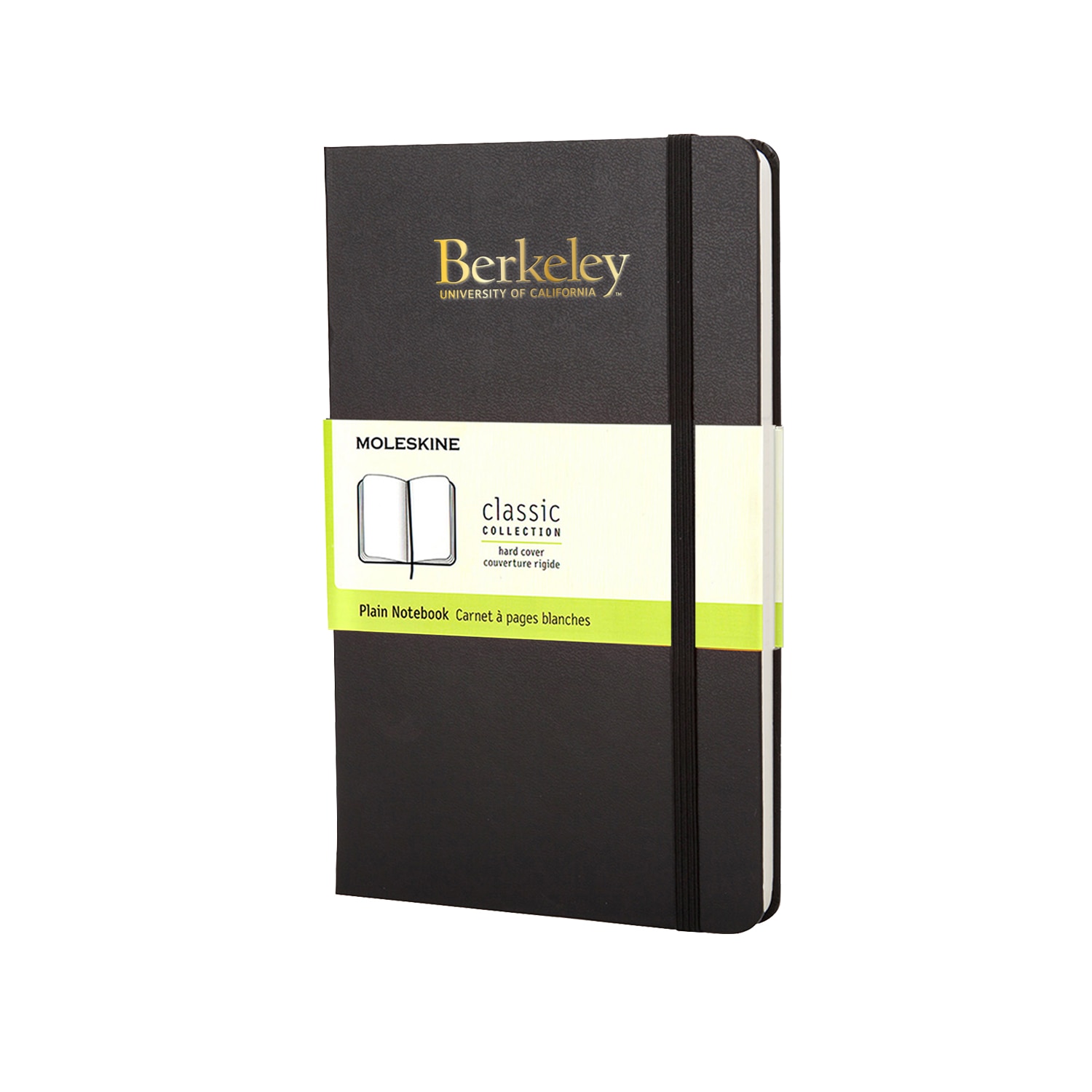 Moleskine Plain Black Pocket Journal School Name Foil
